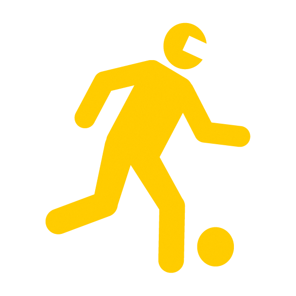 ブラインドフットボールのピクトグラム