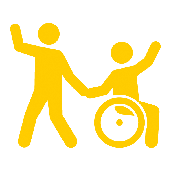 車いすダンスのピクトグラム
